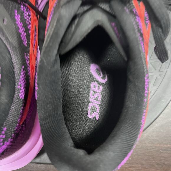 Asics Women's Dynablast 3 Womens Sz 8 Black/Purple/Red Alert Running Shoes - Picture 10 of 10